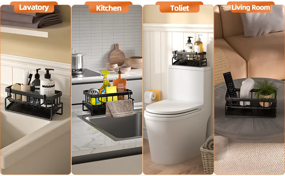 Porte Éponge - Organisateur Évier - Bac de Vidange