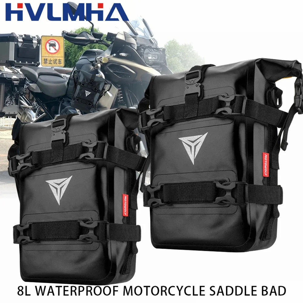 Sacoche étanche pour crash bars moto – BMW R1200GS/R1250GS & Honda NC750X/CB500X.