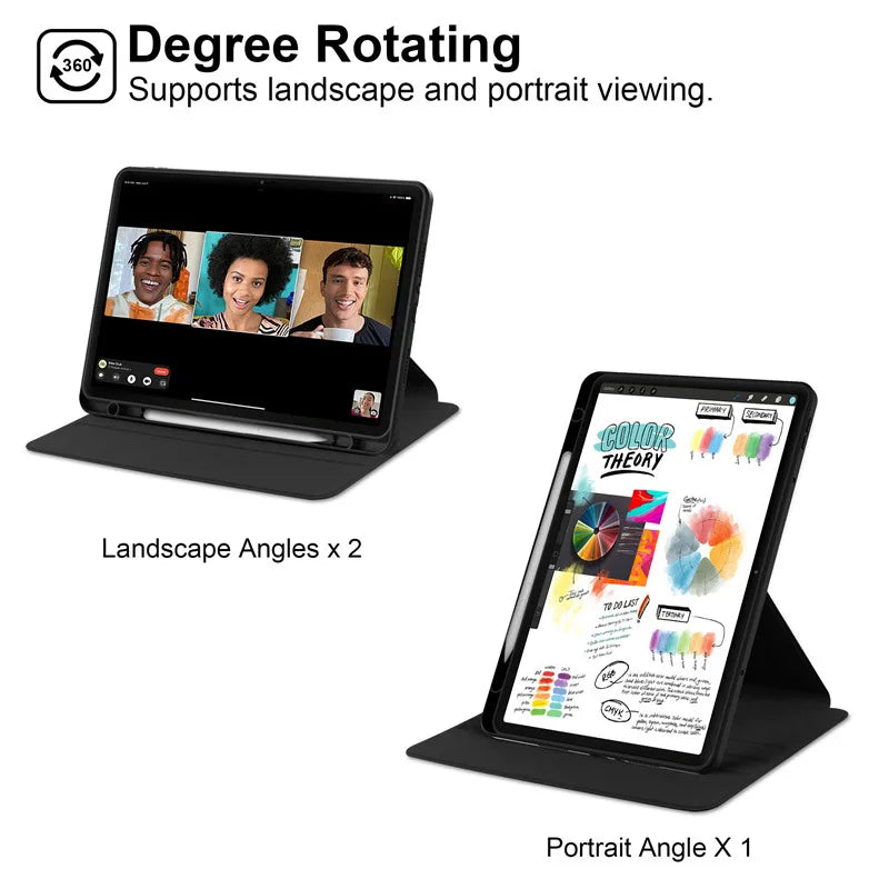 Coque rotative 360° pour Redmi Pad Pro 12,1" – Housse magnétique avec porte-stylet.