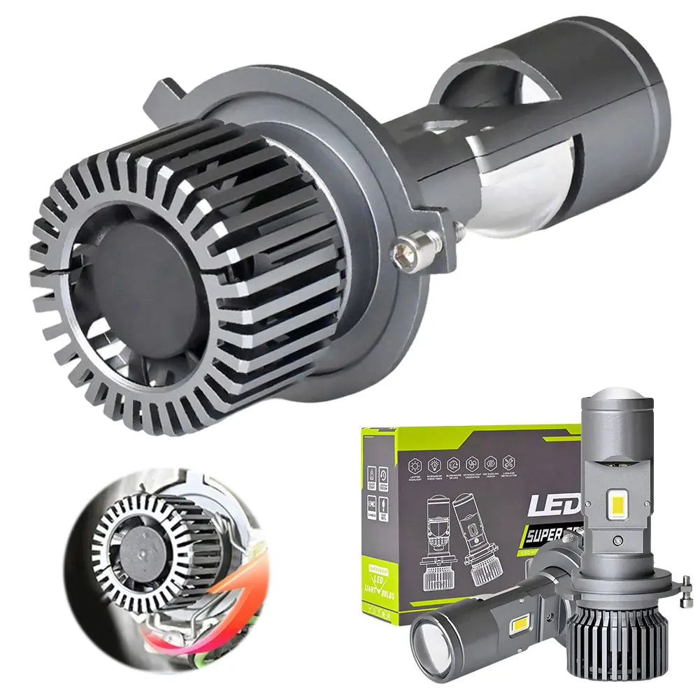 Ampoule phare LED H4 – Haute luminosité – IP67 – 50 000 h de durée de vie.