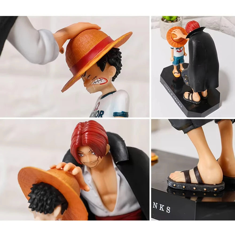 Figurine One Piece – Luffy, Shanks, Zoro, Sanji, Ace ou Sabo – 18 cm.