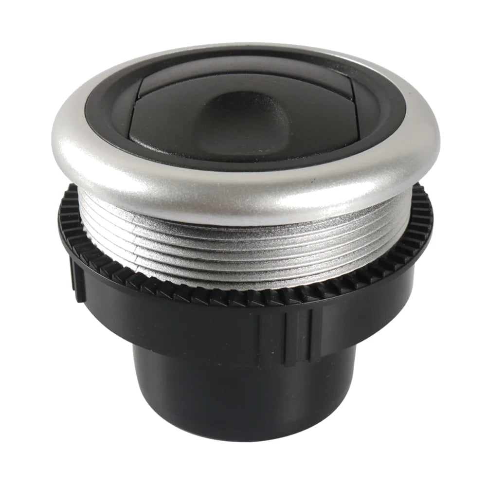 Bouche d’aération ronde 71 mm pour voiture – Rotation et déflecteur pour tableau de bord.