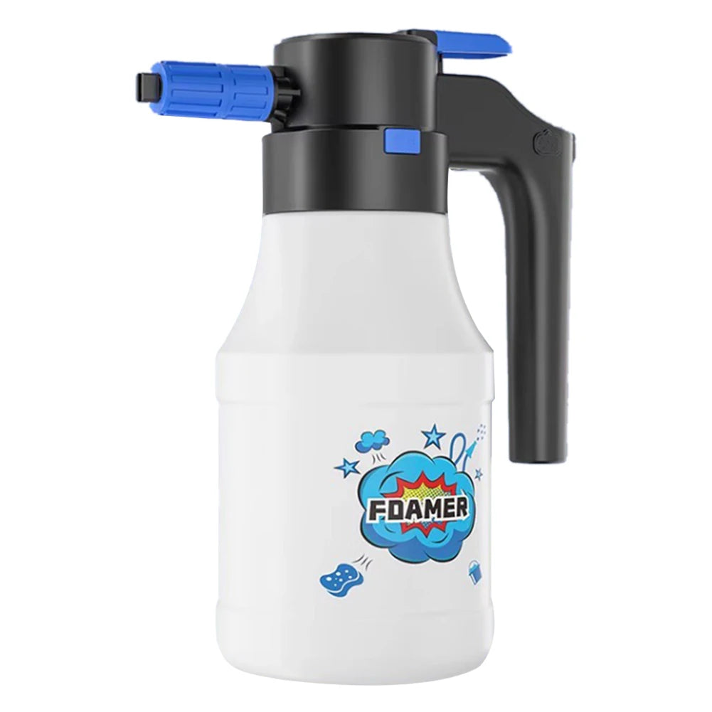 Pulvérisateur de mousse électrique 1,5 l, Rechargeable par USB, pistolet à eau électrique pour lavage de voiture.