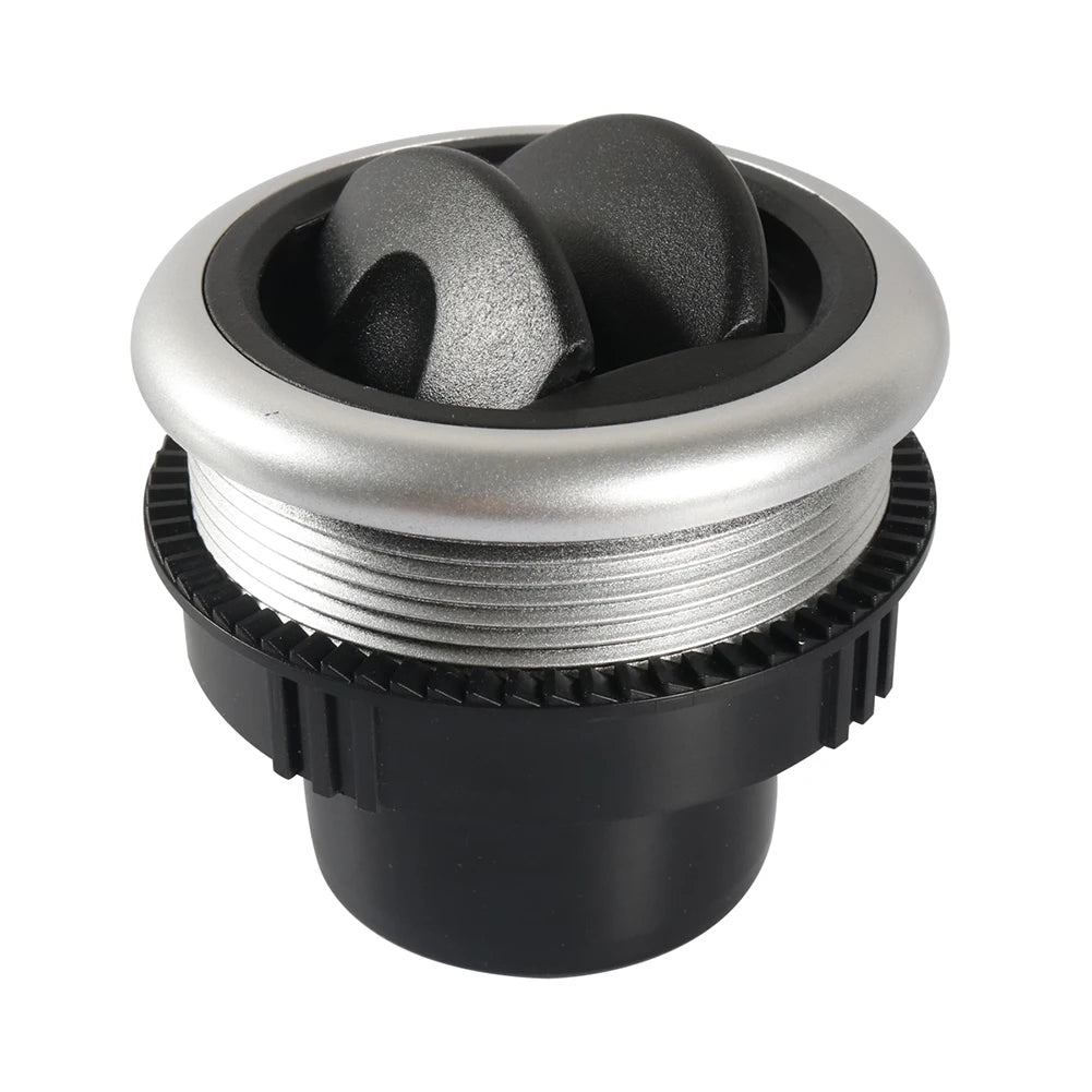 Bouche d’aération ronde 71 mm pour voiture – Rotation et déflecteur pour tableau de bord.