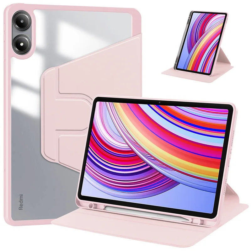 Coque rotative 360° pour Redmi Pad Pro 12,1" – Housse magnétique avec porte-stylet.