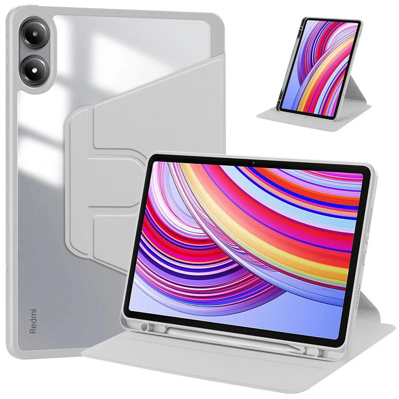 Coque rotative 360° pour Redmi Pad Pro 12,1" – Housse magnétique avec porte-stylet.