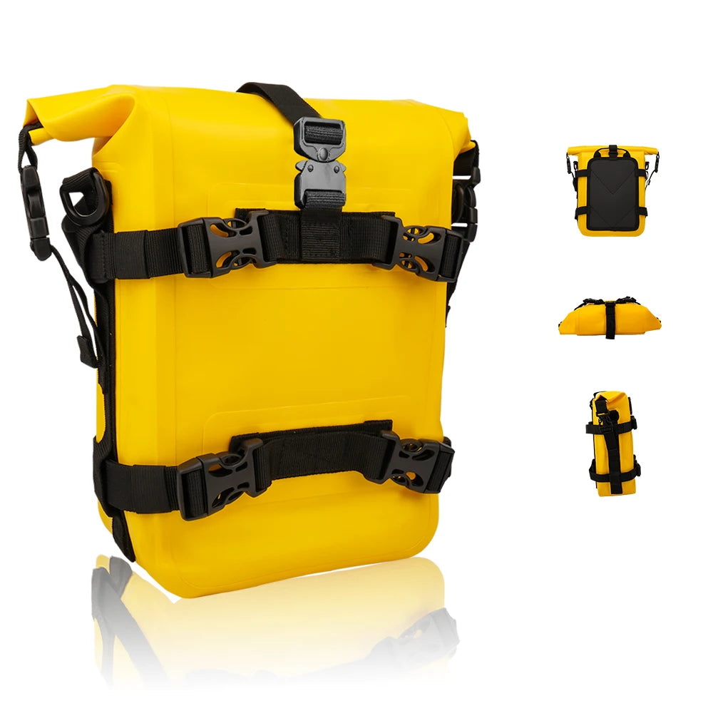 Sacoche étanche pour crash bars moto – BMW R1200GS/R1250GS & Honda NC750X/CB500X.