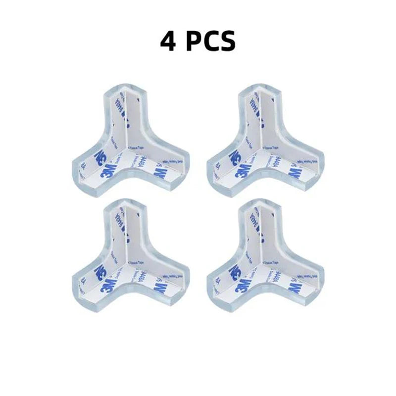 Protections d’angles en silicone pour table – Sécurité enfant, transparentes.