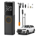 Mini compresseur voiture 150 PSI – Écran numérique et lampe LED intégrée.