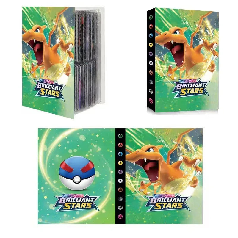 Album de cartes Pokémon Charizard – 240 cartes – Classeur de collection enfant.