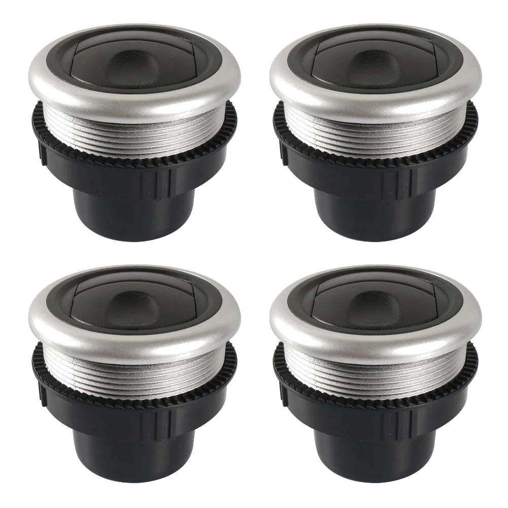 Bouche d’aération ronde 71 mm pour voiture – Rotation et déflecteur pour tableau de bord.