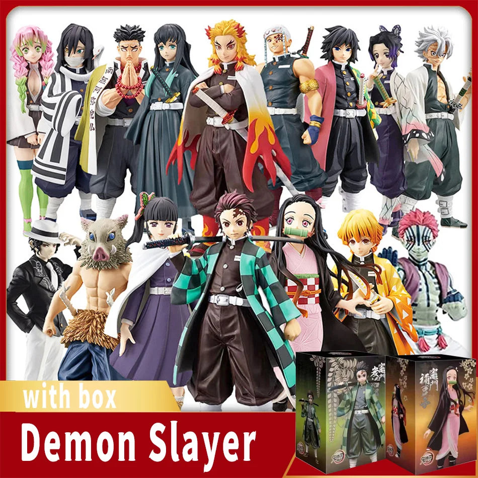 Figurine Demon Slayer – Tanjiro, Zenitsu ou Nezuko – Modèle PVC.