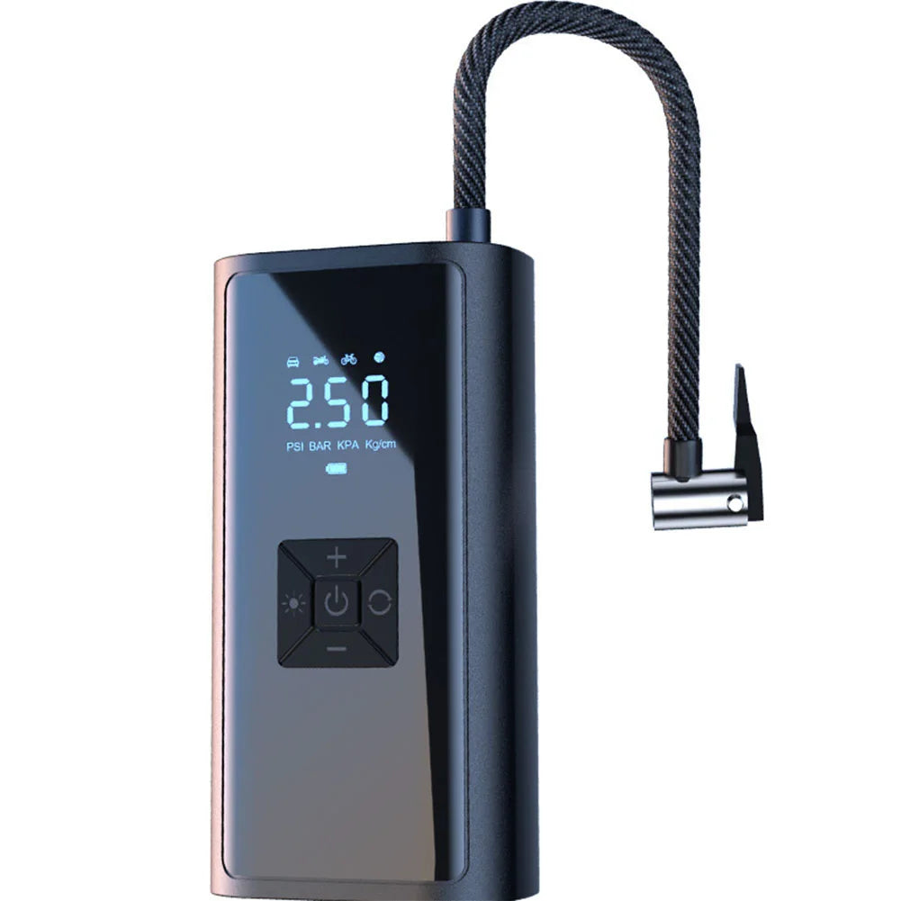 Compresseur d’air portable 150 PSI – Pour voiture, vélo et ballons – Affichage numérique.