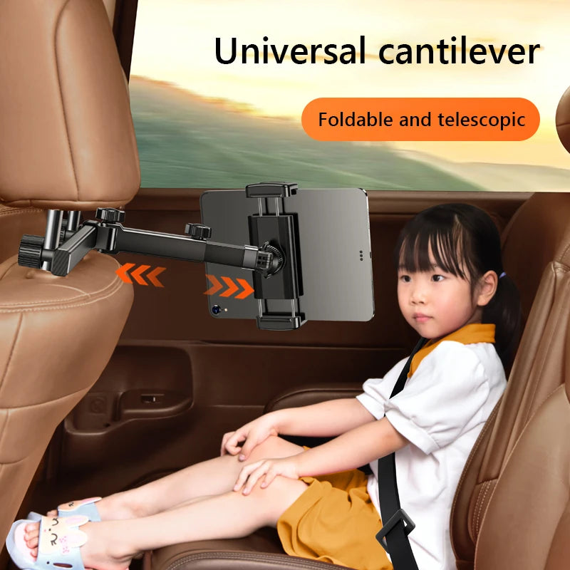 Support tablette et smartphone pour appui-tête de voiture – Rotation 360° (4,7 à 12,9")