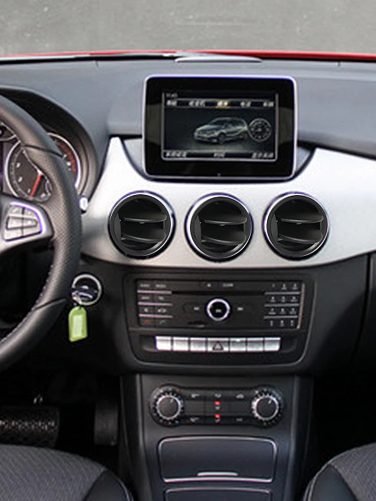 Bouche d’aération ronde 71 mm pour voiture – Rotation et déflecteur pour tableau de bord.