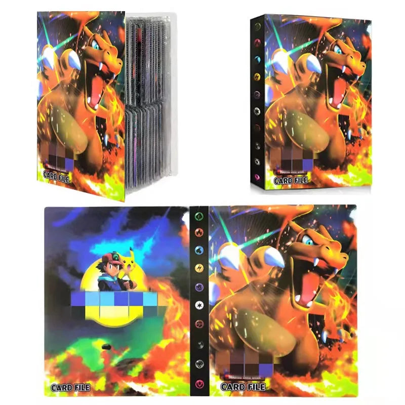 Album de cartes Pokémon Charizard – 240 cartes – Classeur de collection enfant.