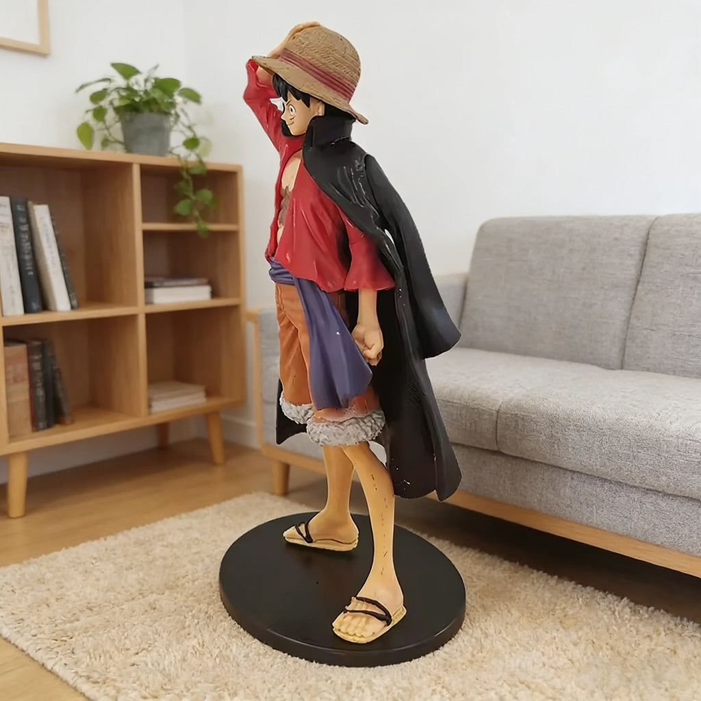 Figurine Luffy One Piece – Chapeau de paille – Décoration artisanale – Cadeau idéal fan manga.