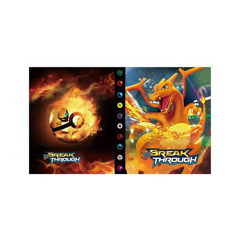 Album de cartes Pokémon Charizard – 240 cartes – Classeur de collection enfant.