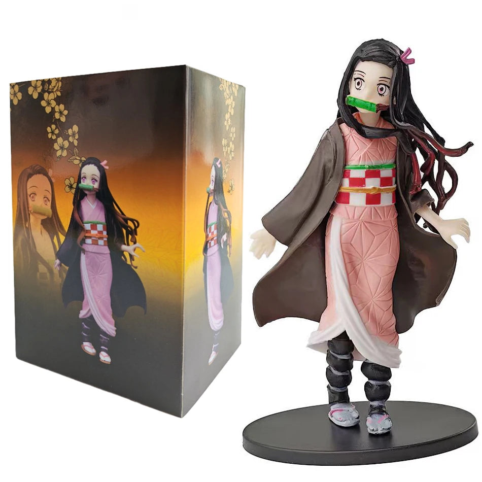 Figurine Demon Slayer – Tanjiro, Zenitsu ou Nezuko – Modèle PVC.