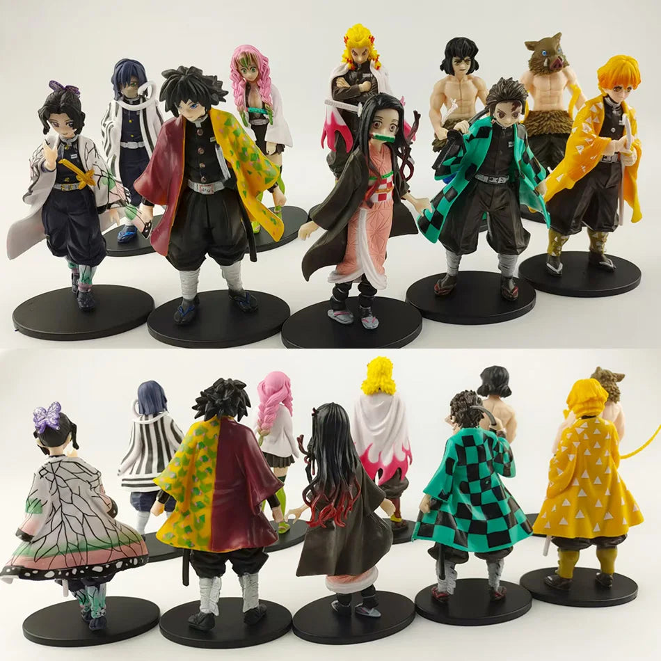 Figurine Demon Slayer – Tanjiro, Zenitsu ou Nezuko – Modèle PVC.