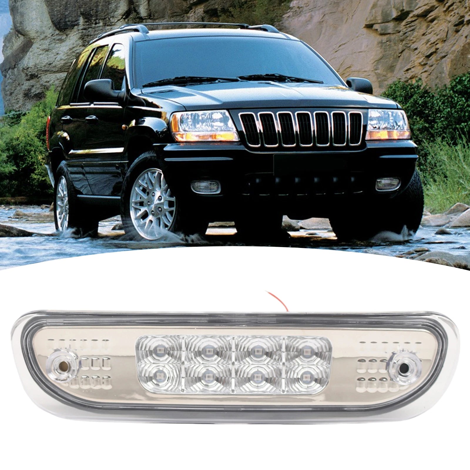 Troisième feu stop LED pour Jeep Grand Cherokee (1999–2004)
