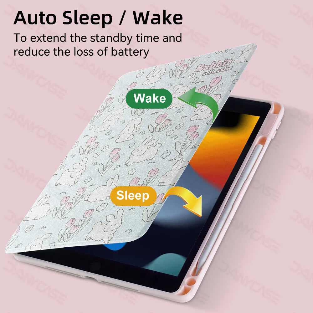 Coque iPad rotative 360° – Étui support pour iPad Air, Pro, Mini et iPad 7 à 10.