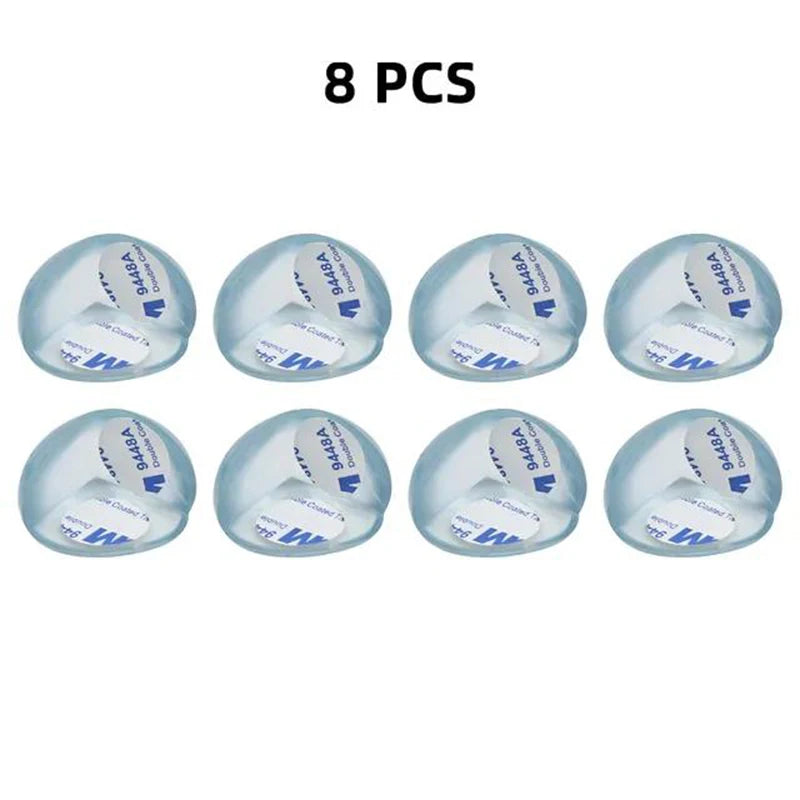 Protections d’angles en silicone pour table – Sécurité enfant, transparentes.