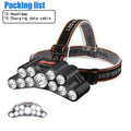 Lampe frontale super lumineuse à 8 LED