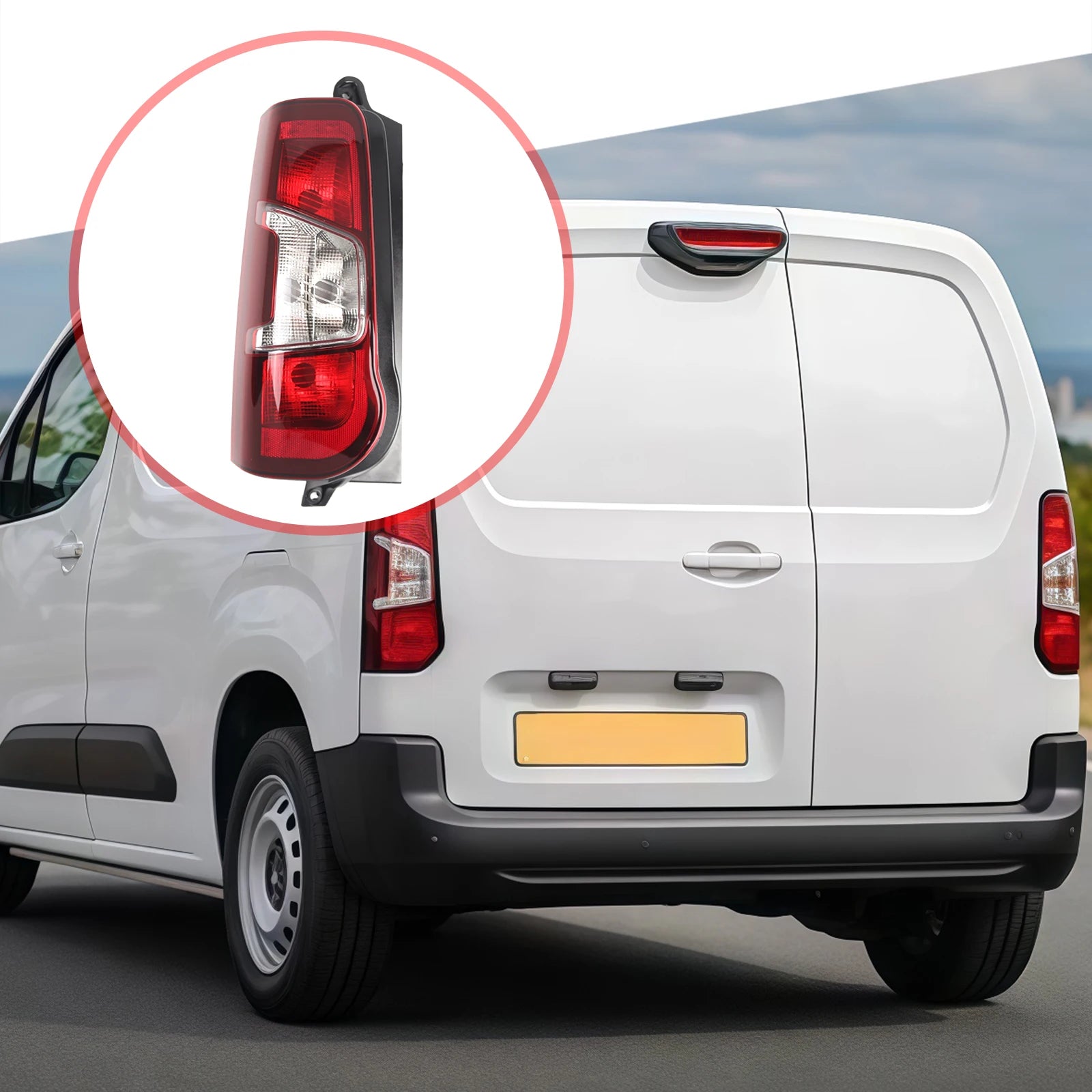 Feu arrière pour Citroën Berlingo & Peugeot Partner (2019–2024).