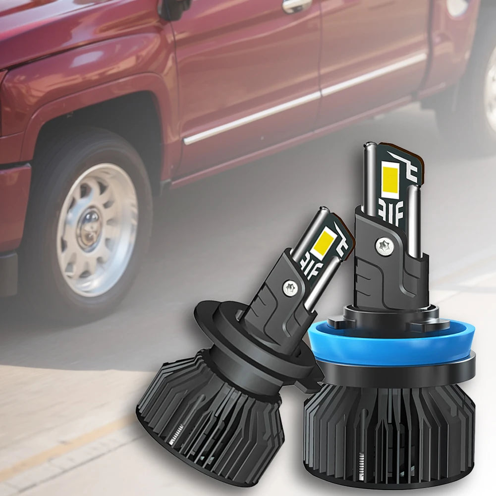 Lot 2 ampoules LED H11 pour voiture – Antibrouillard, étanches IP68, 200W.