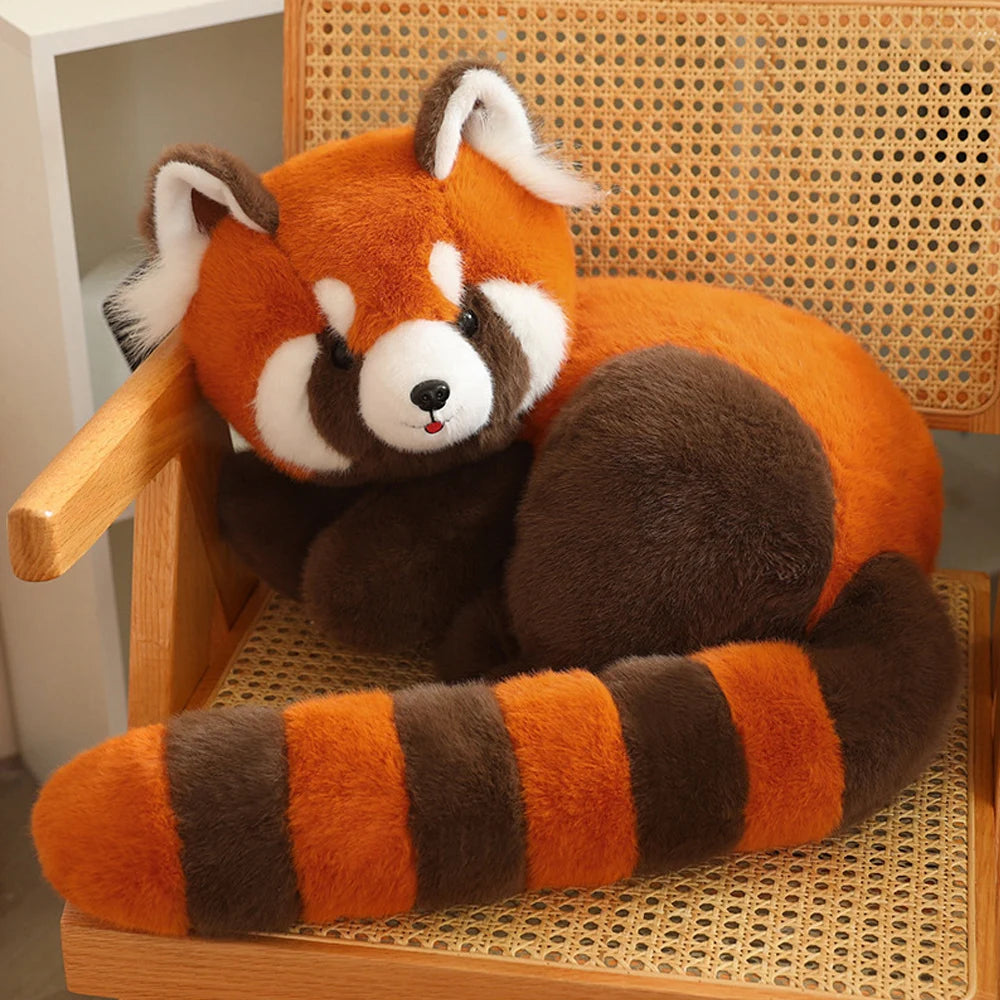 Peluche Fluffty Raccoon Adorable panda roux en peluche.