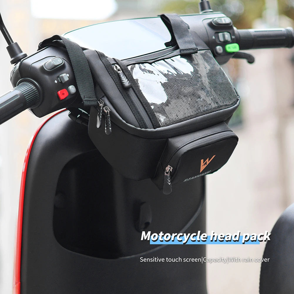 Sacoche avant moto étanche avec écran tactile – Grande capacité.