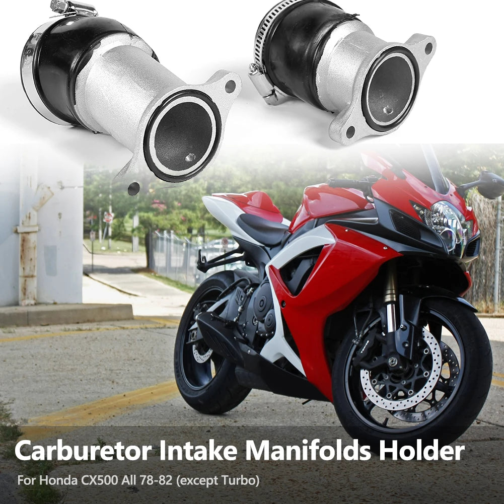 Lot de 2 manchons d’admission carburateur pour Honda – Caoutchouc & aluminium