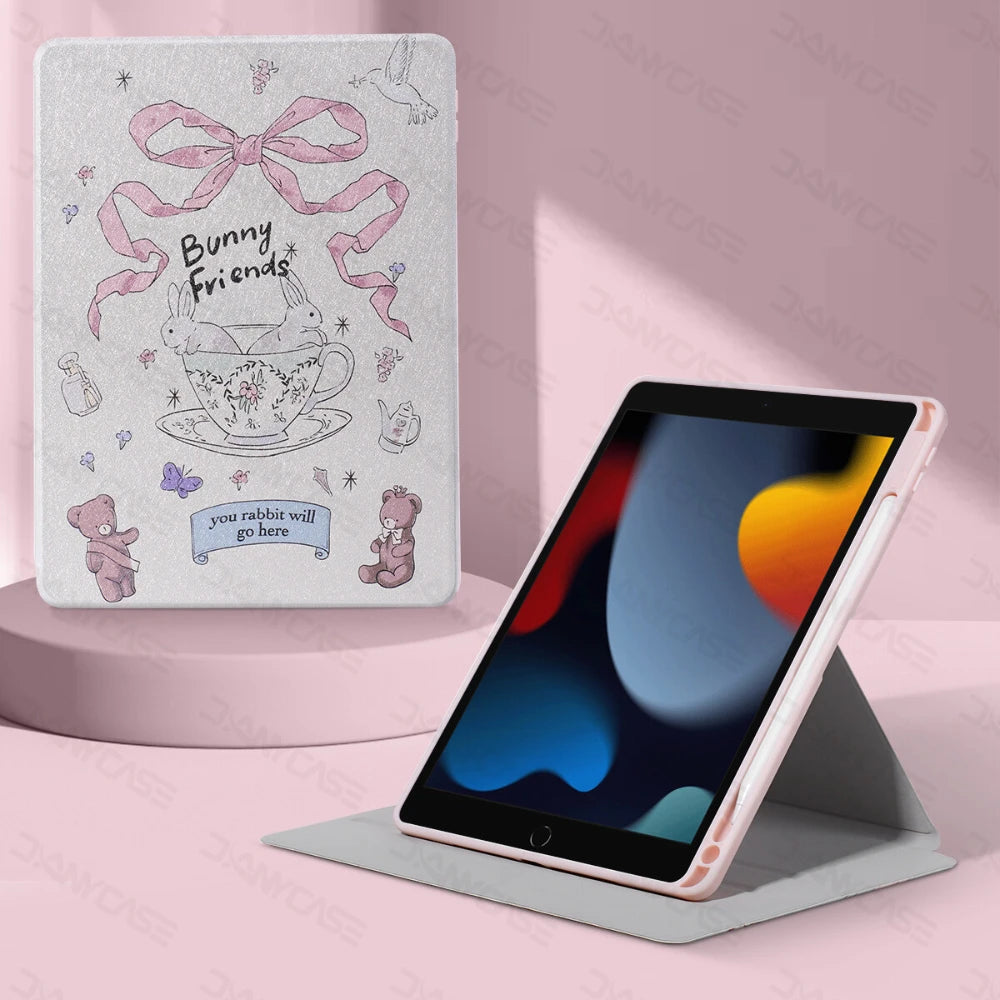 Coque iPad rotative 360° – Étui support pour iPad Air, Pro, Mini et iPad 7 à 10.