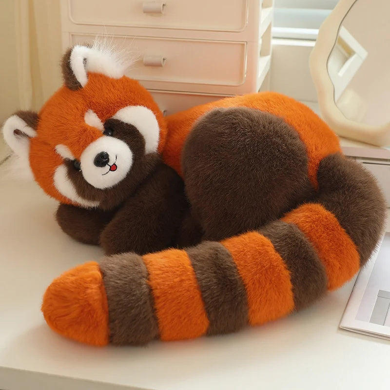 Peluche Fluffty Raccoon Adorable panda roux en peluche.