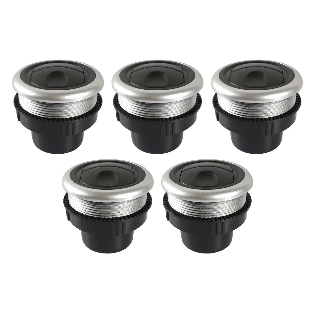 Bouche d’aération ronde 71 mm pour voiture – Rotation et déflecteur pour tableau de bord.