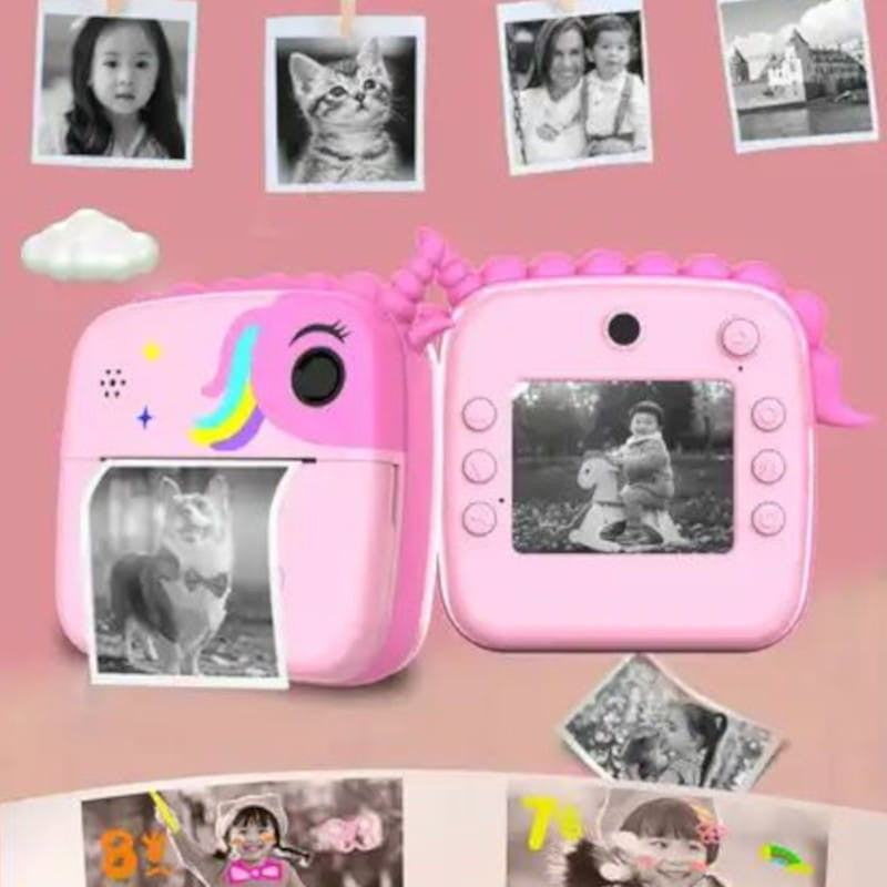 Appareil Photo pour Enfant - HD - Impression Instantanée -3 rouleaux de papier - Antichoc
