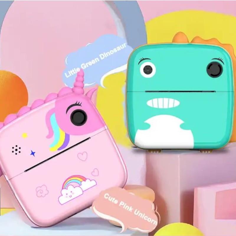 Appareil Photo pour Enfant - HD - Impression Instantanée -3 rouleaux de papier - Antichoc