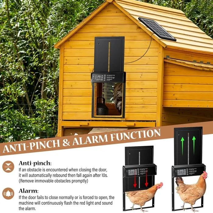Porte Poulailler Automatique Solaire